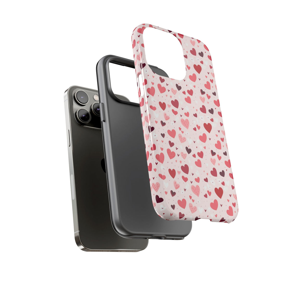 Heart Pattern Phone Case – Stylish & Loving Design for Your Device 817