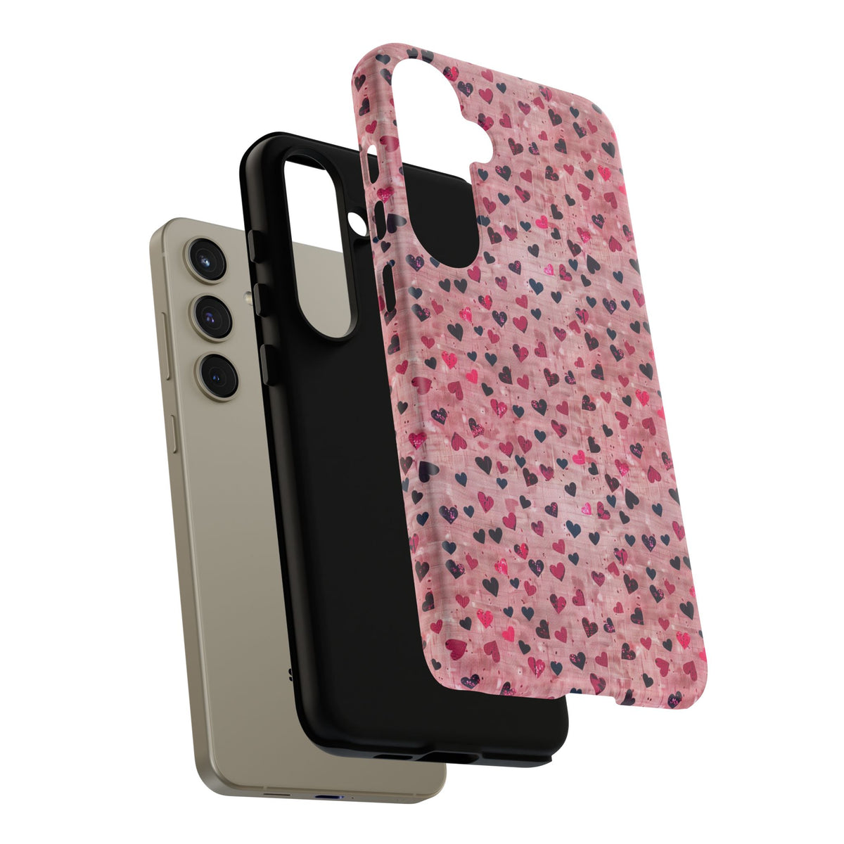 Heart Pattern Phone Case – Stylish & Loving Design for Your Device 229