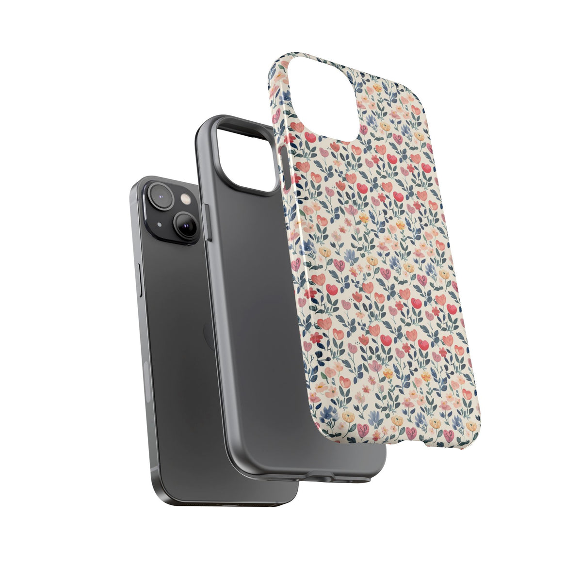 Heart Pattern Phone Case – Stylish & Loving Design for Your Device 261