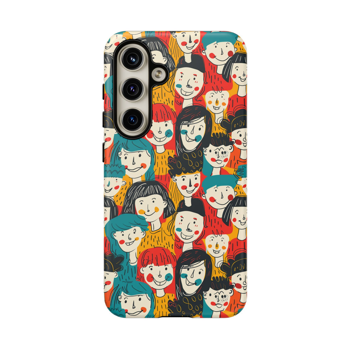 Happy Faces Phone Case – Joyful and Cheerful Design for a Bright Look 3