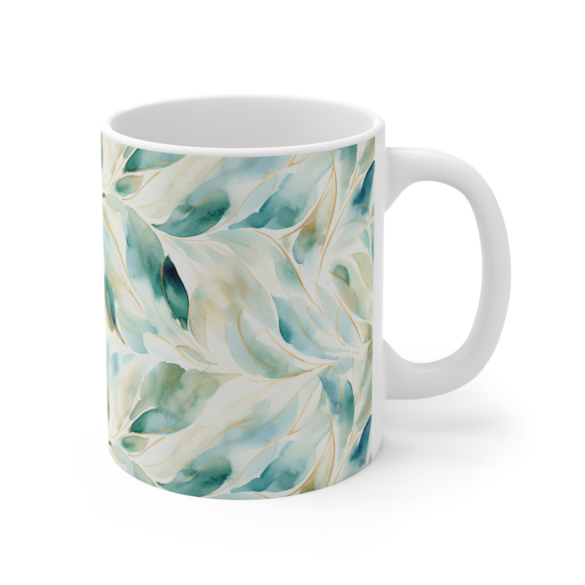 Various Watercolor Design All Over Coffee Mug – Unique Artistic Ceramic Coffee Cup 512