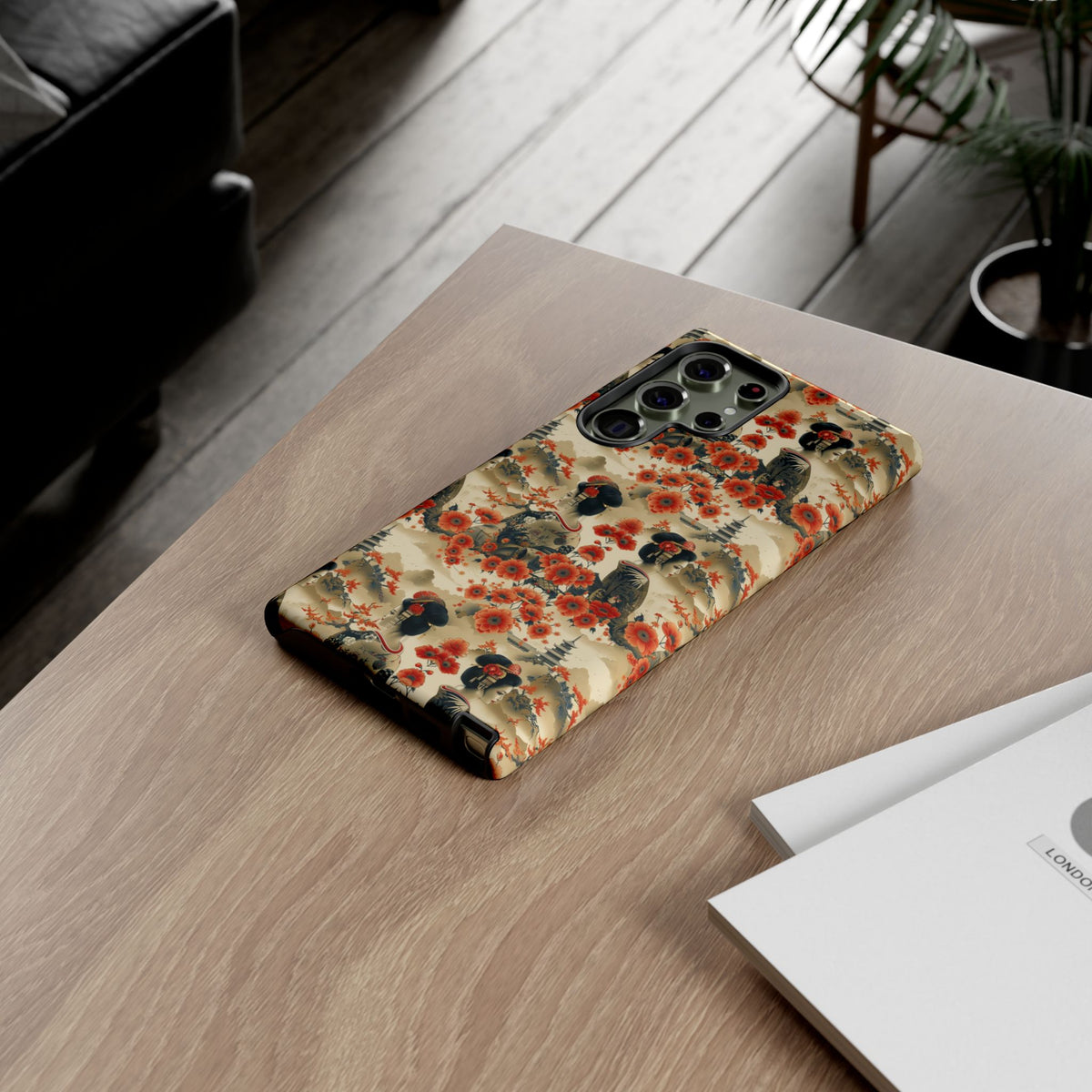 Japanese Pattern Phone Case – Elegant & Timeless Design for Your Phone 066