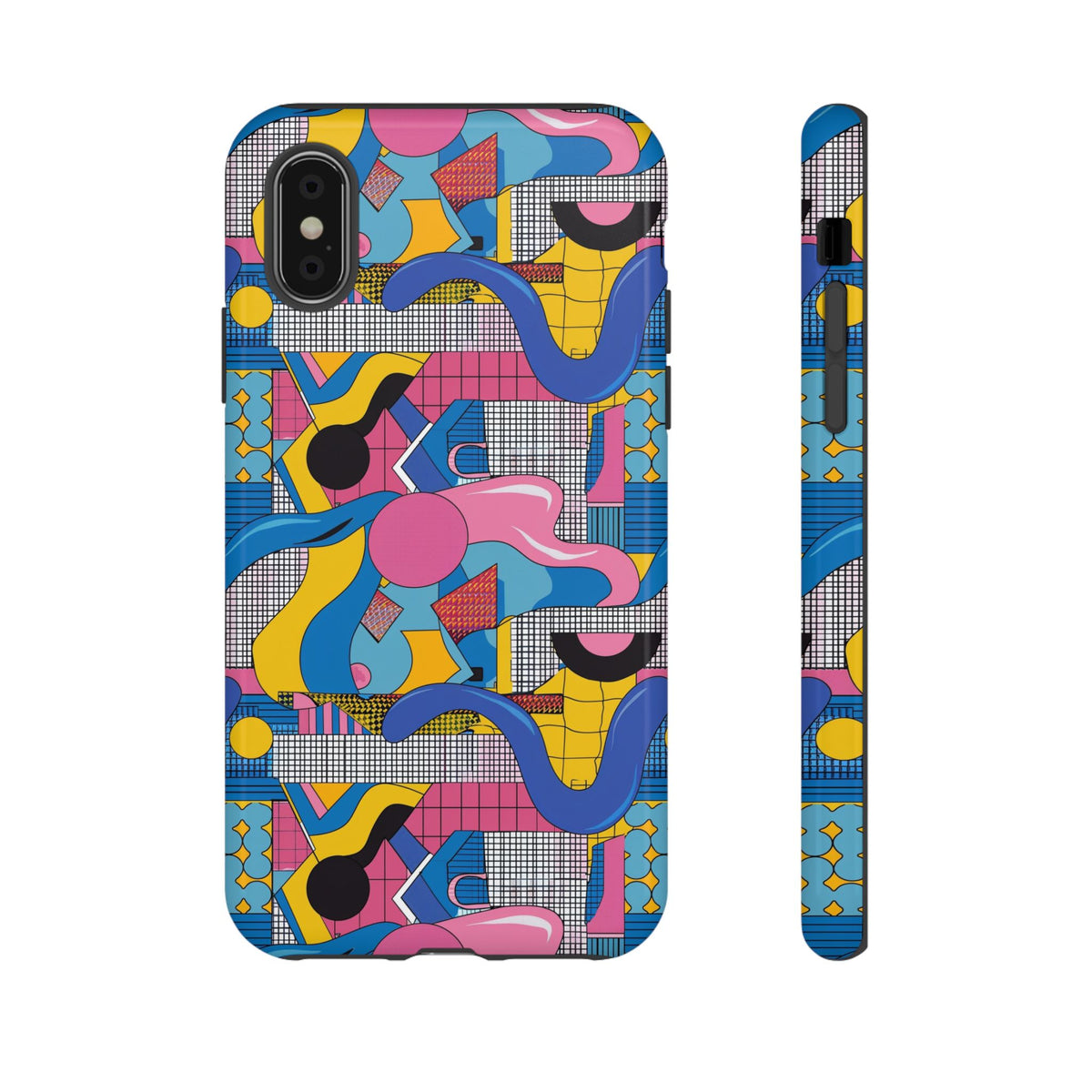 90s Themed Seamless Pattern Phone Case – Embrace Retro Style and Protection 224