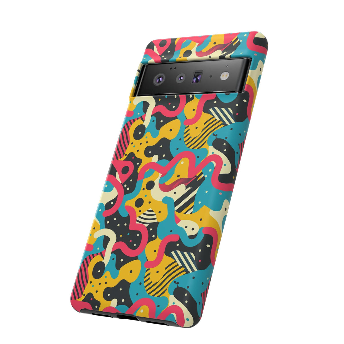 90s Themed Seamless Pattern Phone Case – Embrace Retro Style and Protection 238