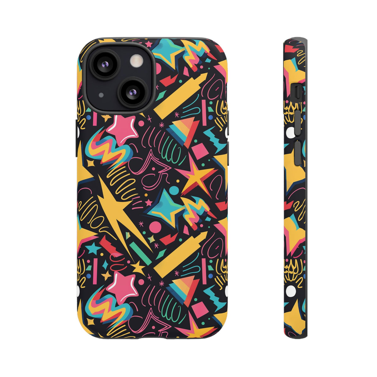 90s Themed Seamless Pattern Phone Case – Embrace Retro Style and Protection 232