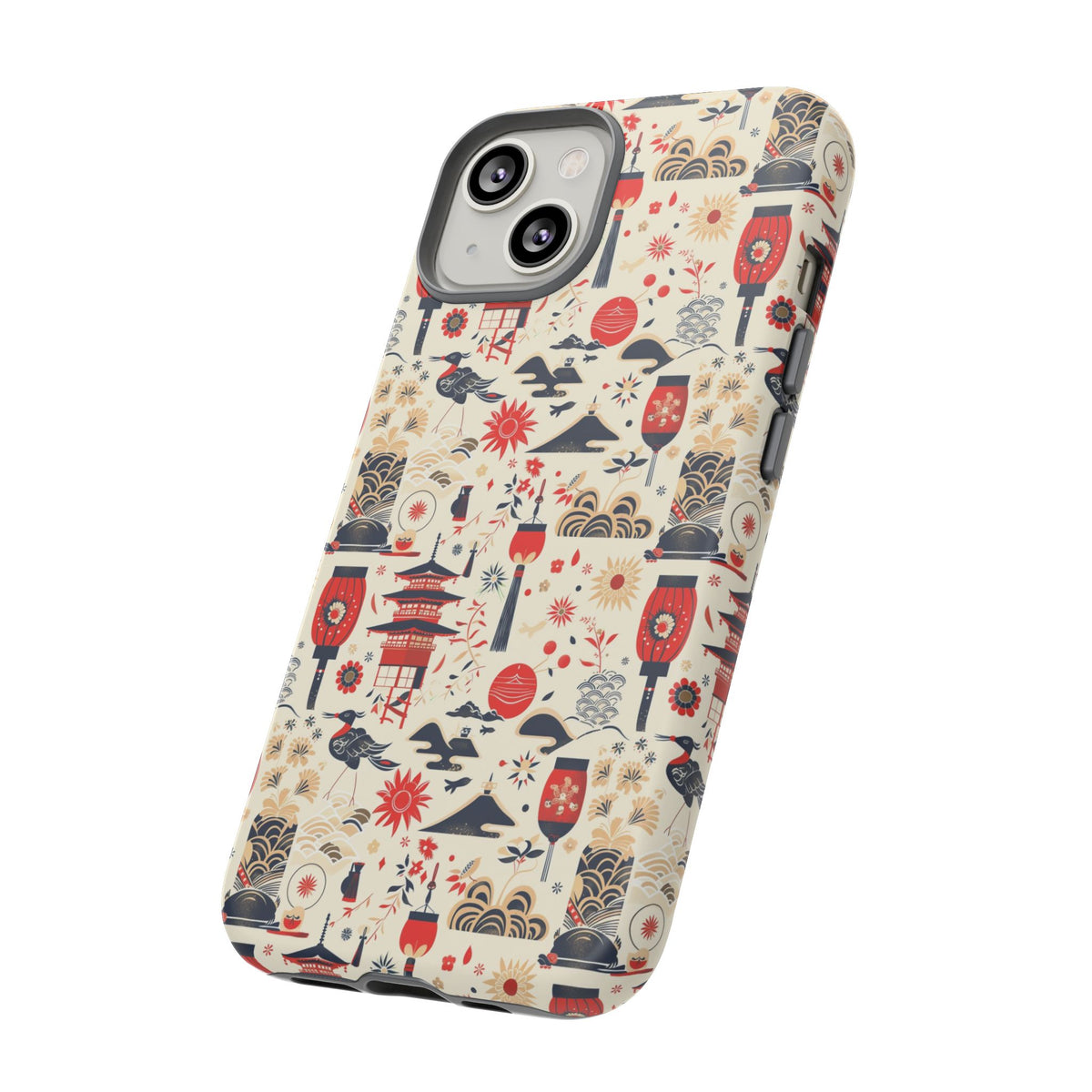 Japanese Pattern Phone Case – Elegant & Timeless Design for Your Phone 024