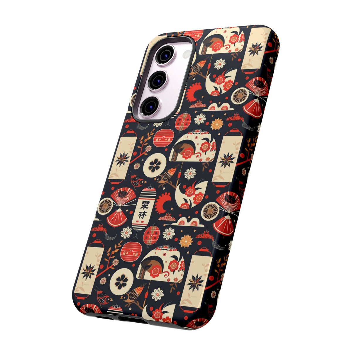 Japanese Pattern Phone Case – Elegant & Timeless Design for Your Phone 069