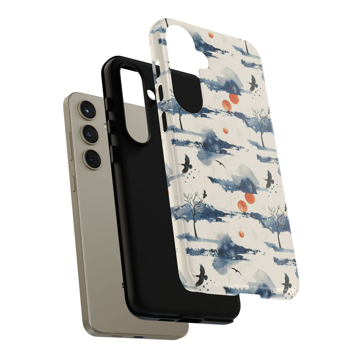 Japanese Pattern Phone Case – Elegant & Timeless Design for Your Phone 030