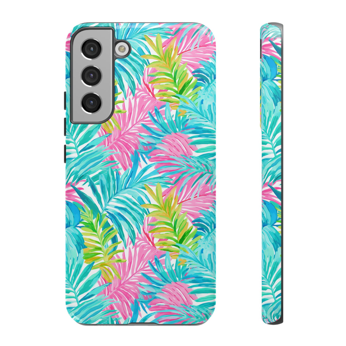 Vibrant Summer Leaves Phone Case – Colorful & Durable Summer Design