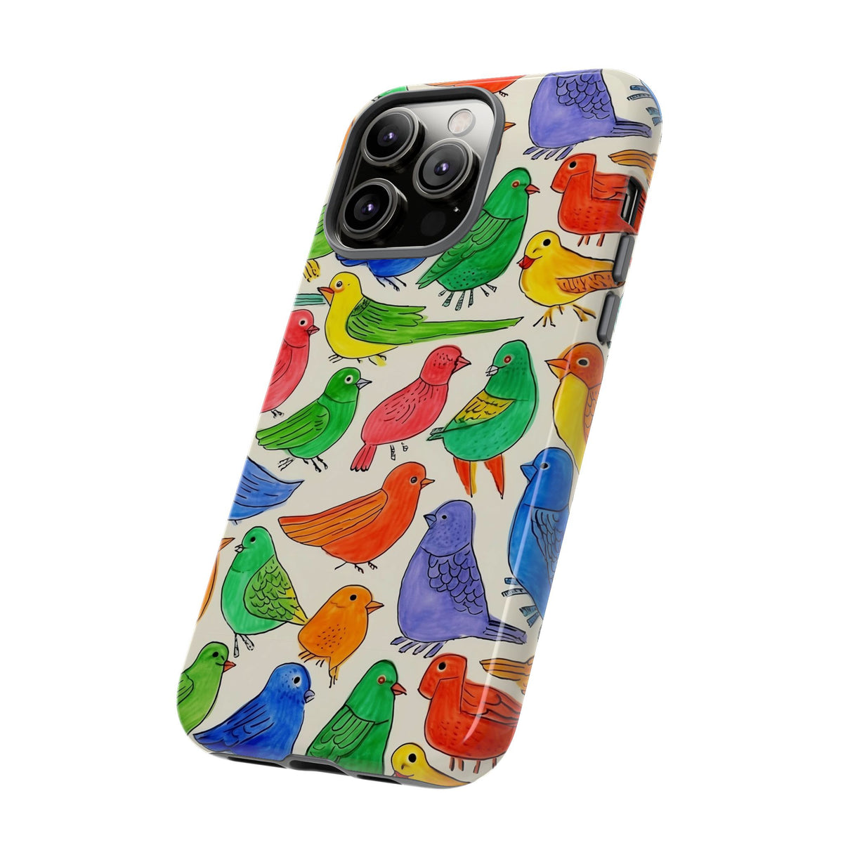 Birds Seamless Pattern Phone Case – Elegant and Timeless Avian Design 2