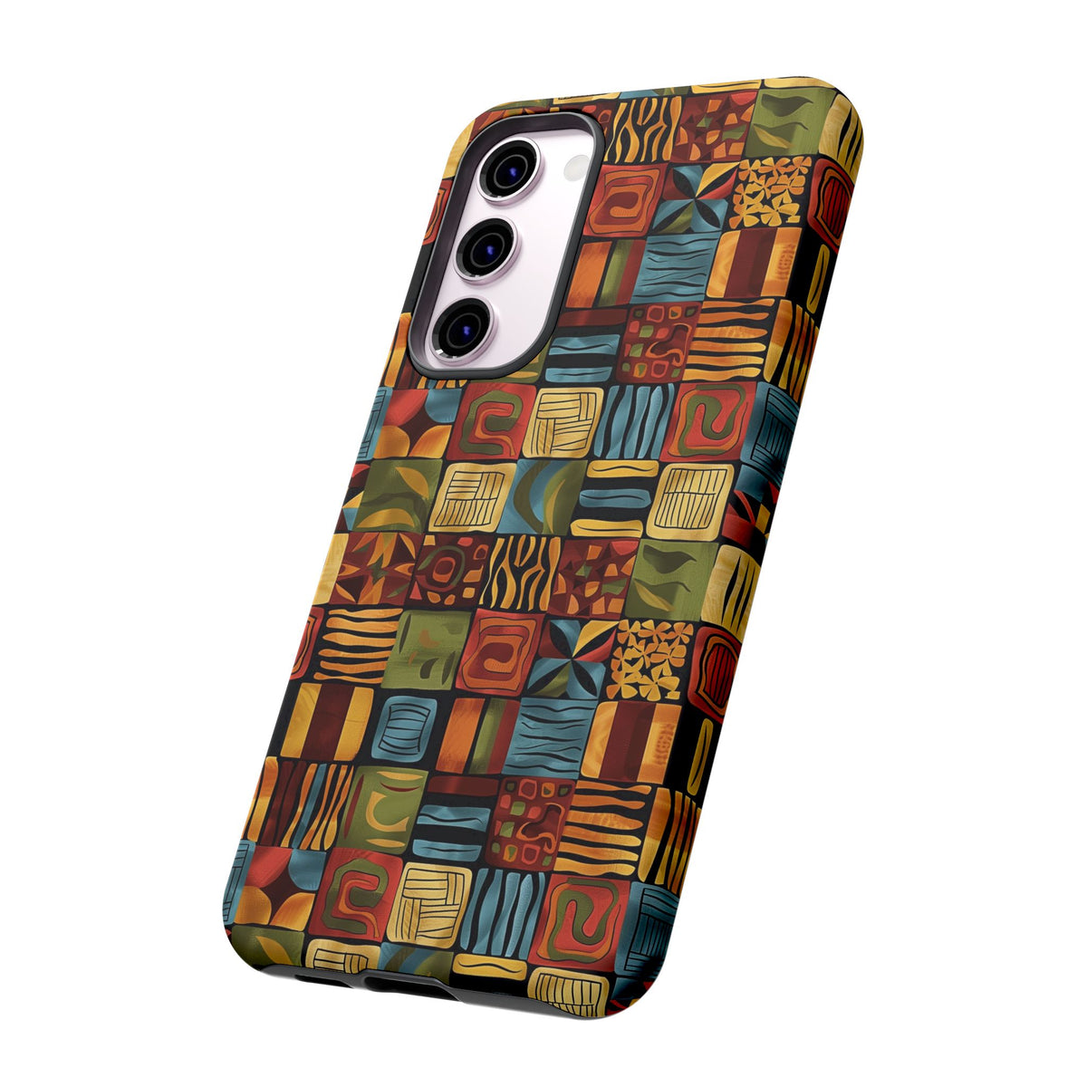 Stylish African Pattern Phone Case – Unique and Vibrant Protection 075