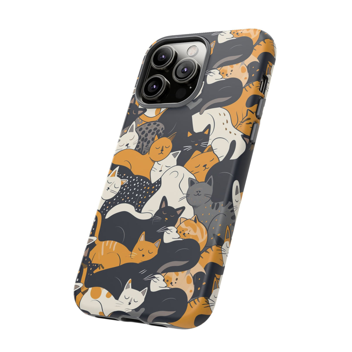 Seamless Cat Pattern Design Phone Case – Playful and Stylish Cat-Themed Phone Cover 2