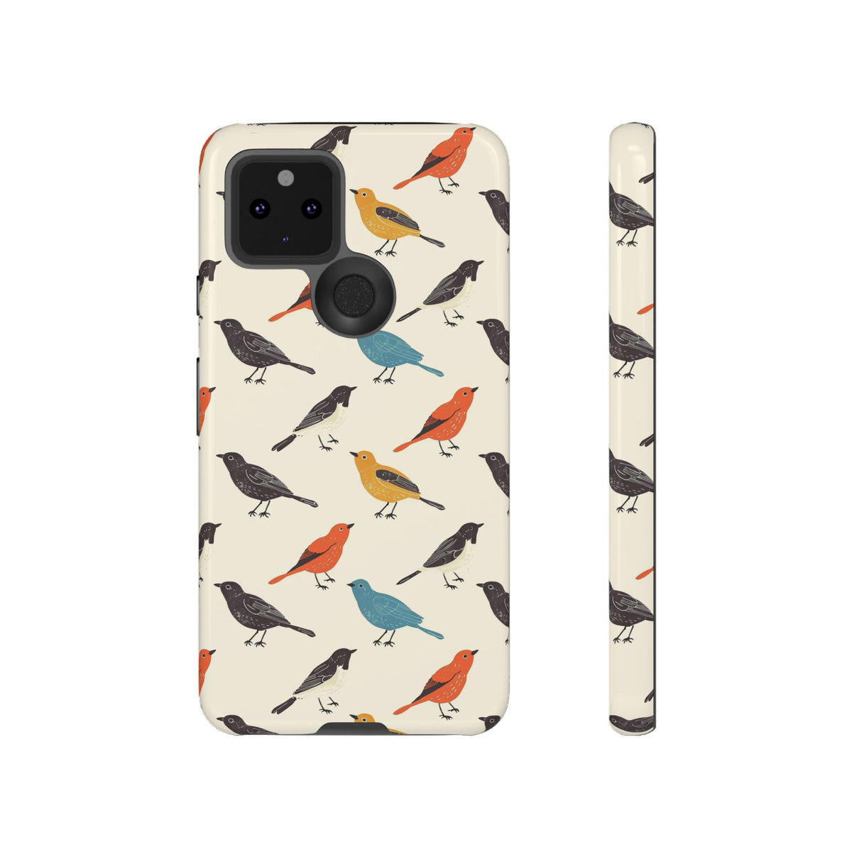 Birds Seamless Pattern Phone Case – Elegant and Timeless Avian Design 5