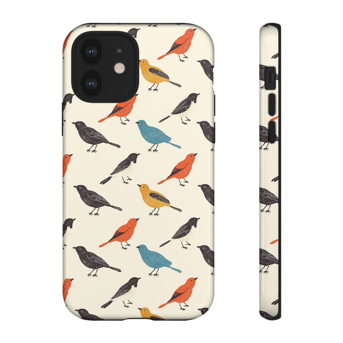 Birds Seamless Pattern Phone Case – Elegant and Timeless Avian Design 5