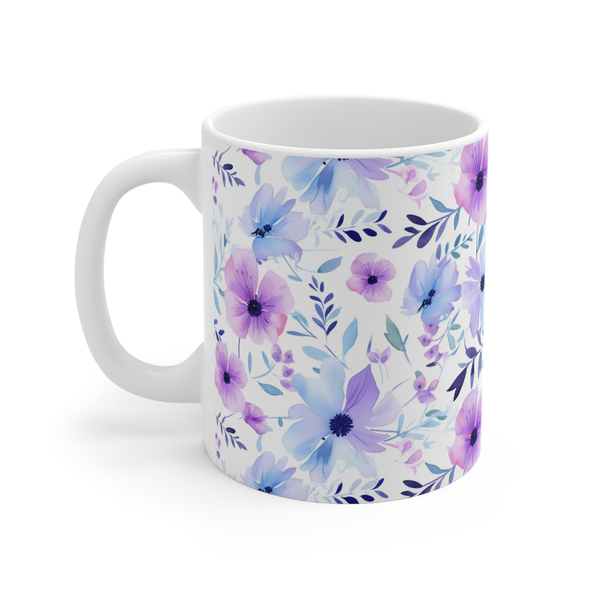 Various Watercolor Design All Over Coffee Mug – Unique Artistic Ceramic Coffee Cup 113