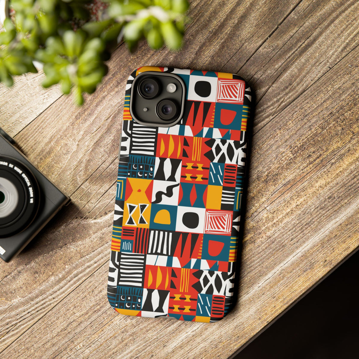 Stylish African Pattern Phone Case – Unique and Vibrant Protection 076