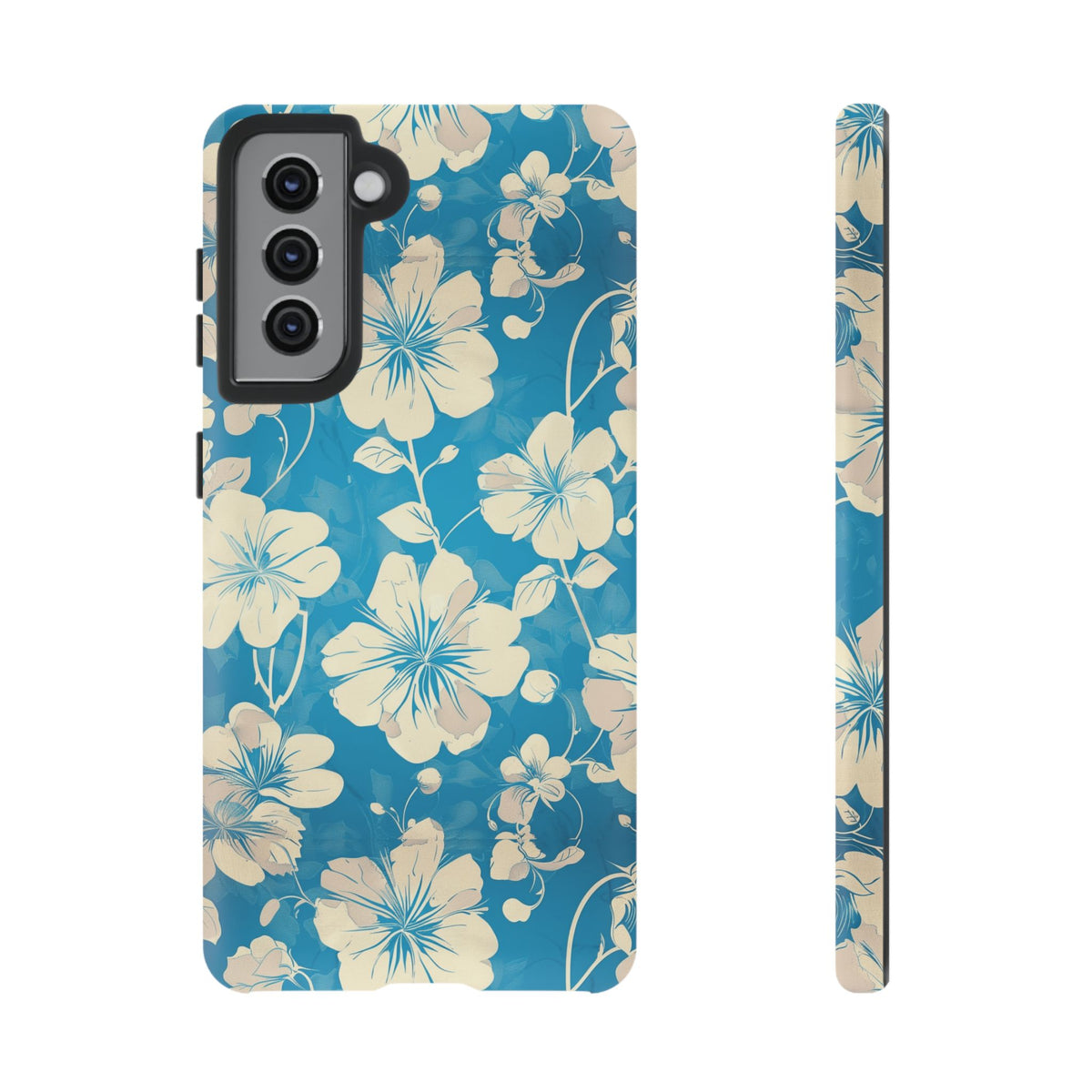 Blue Floral Seamless Pattern Phone Case