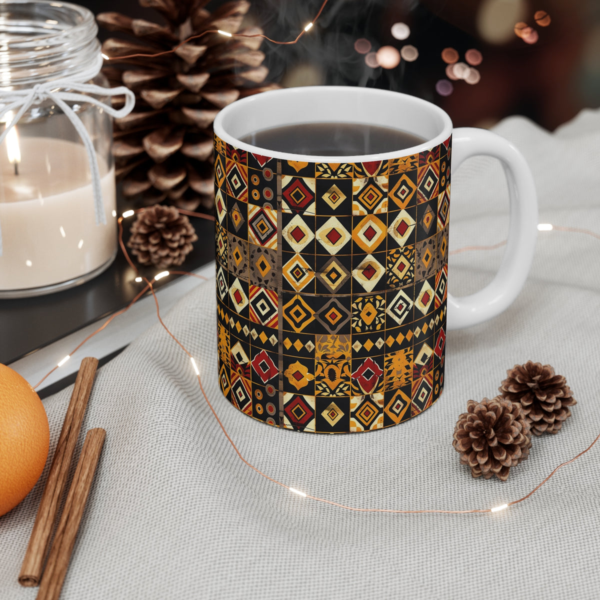 All-Over African Pattern Coffee Mug 262
