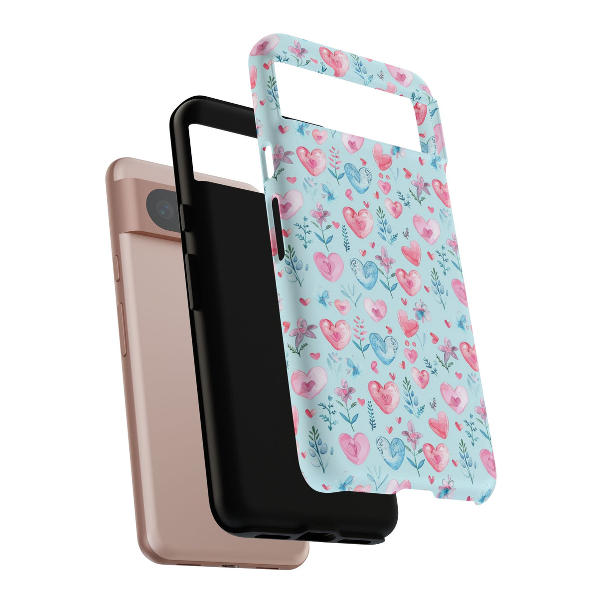 Heart Pattern Phone Case – Stylish & Loving Design for Your Device 228