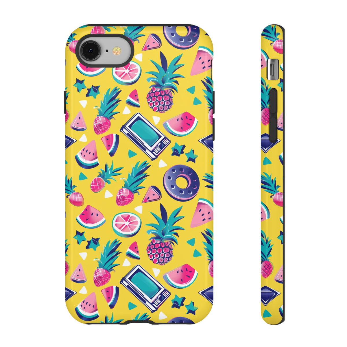 90s Themed Seamless Pattern Phone Case – Embrace Retro Style and Protection 255