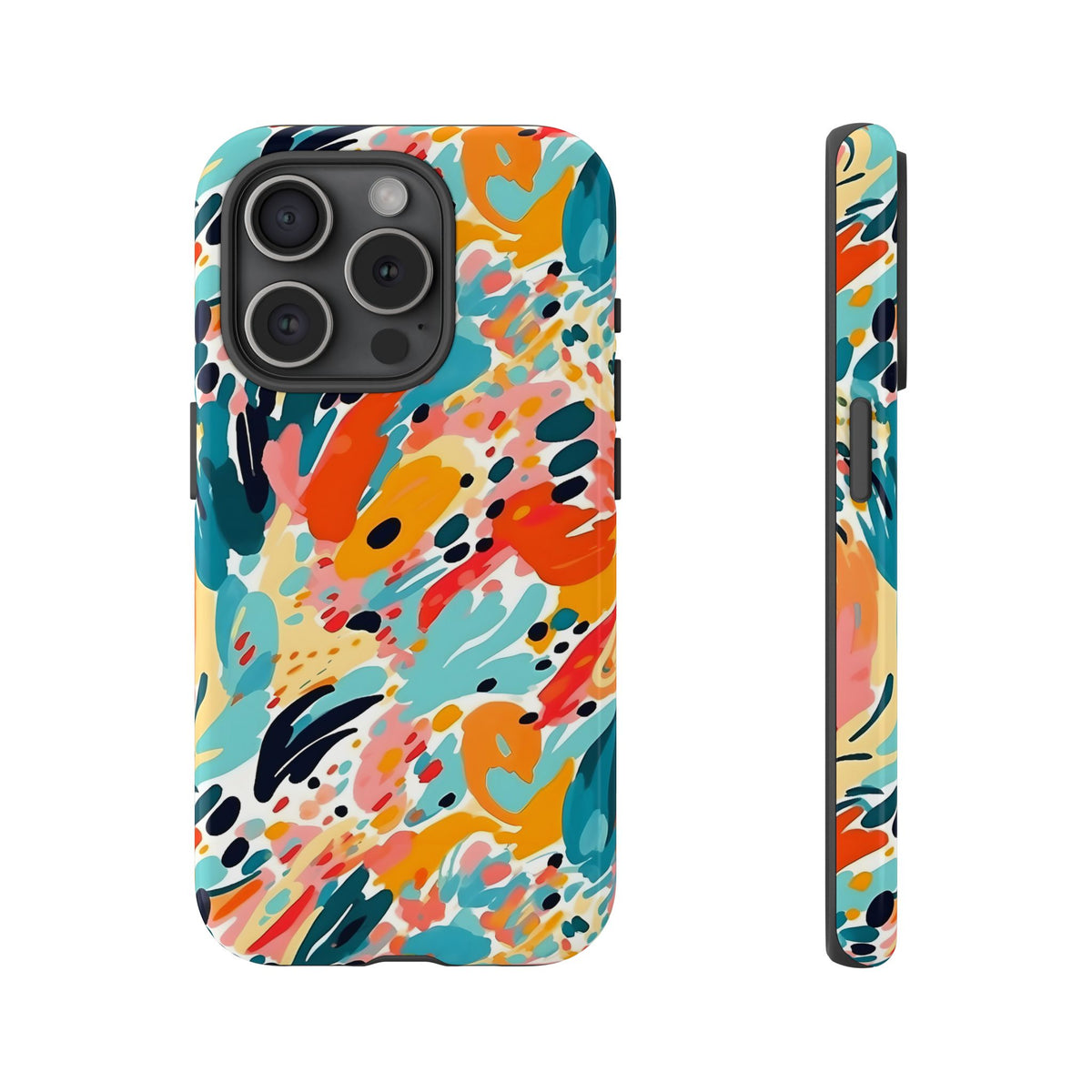 Abstract Painting Design Phone Case – Modern Art-Inspired Phone Cover 7