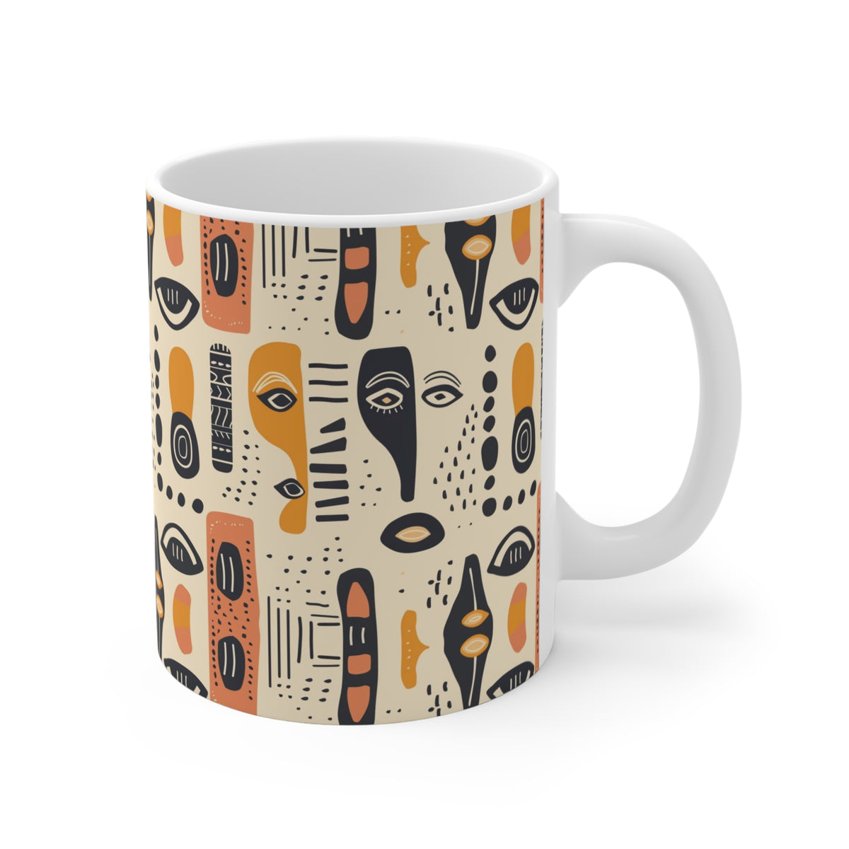 All-Over African Pattern Coffee Mug 658