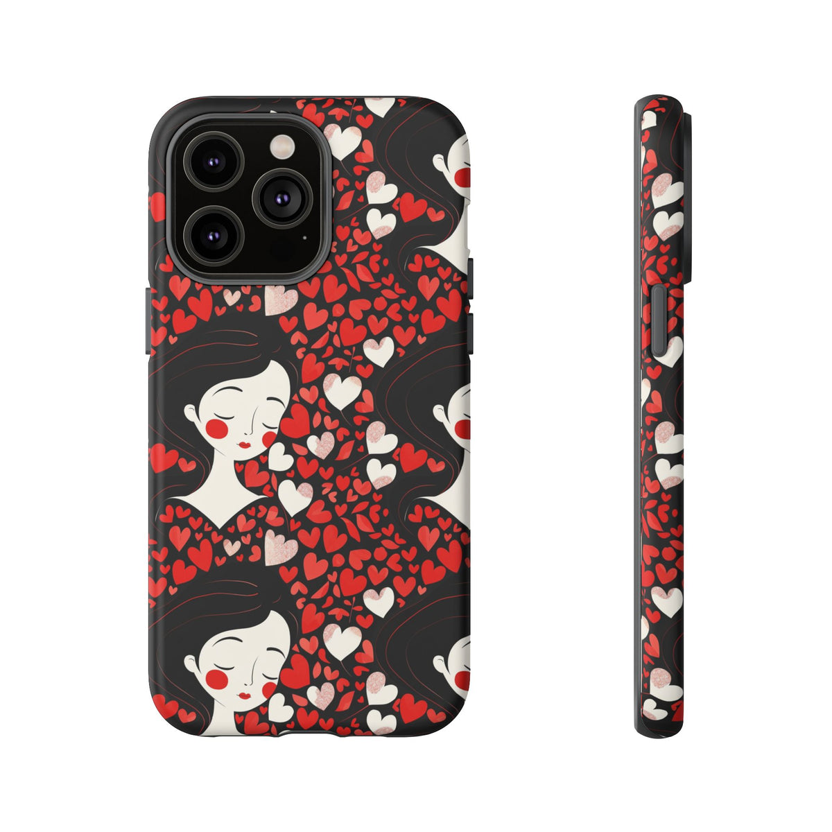 Heart Pattern Phone Case – Stylish & Loving Design for Your Device 232