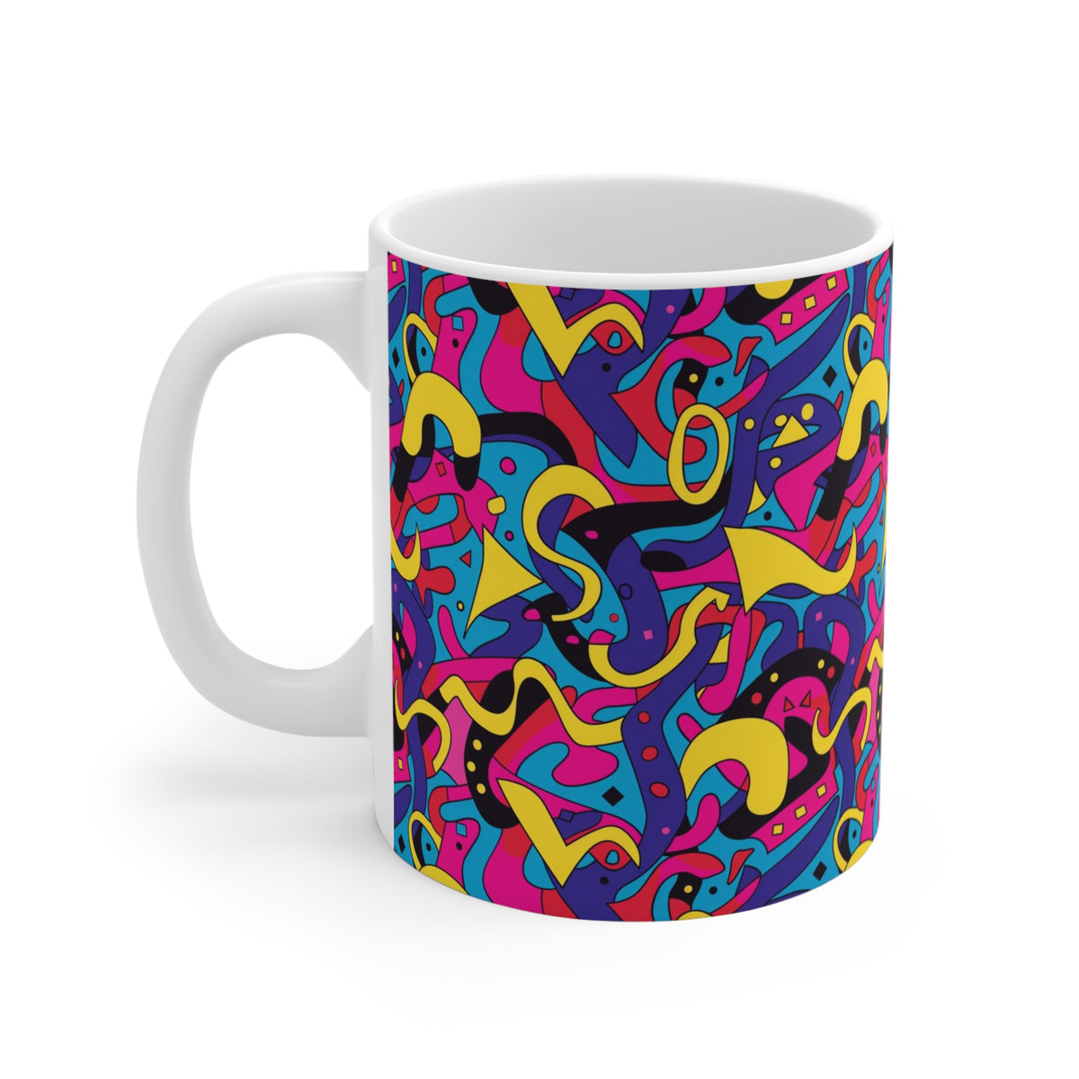 90s Retro Coffee Mug - Full Wrap Design 506