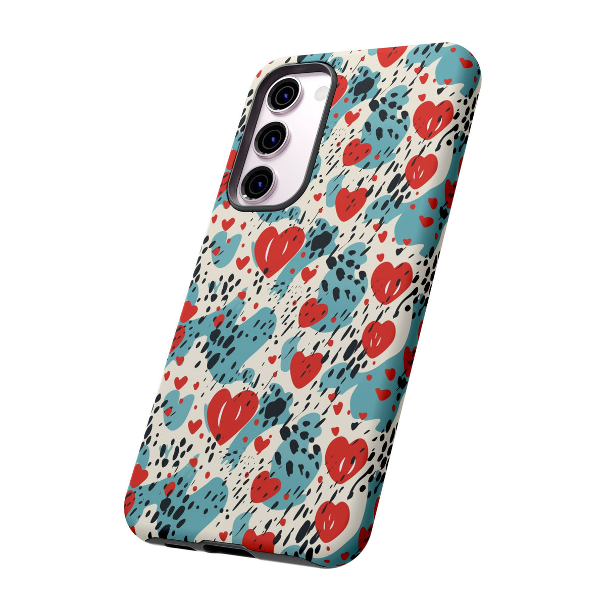 Heart Pattern Phone Case – Stylish & Loving Design for Your Device 822