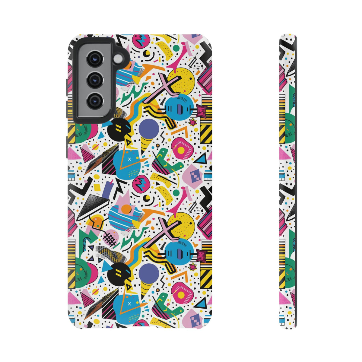 90s Themed Seamless Pattern Phone Case – Embrace Retro Style and Protection 225