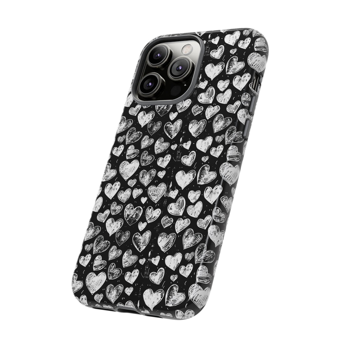 Heart Pattern Phone Case – Stylish & Loving Design for Your Device 815