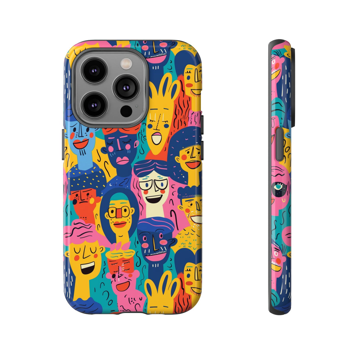 Happy Faces Phone Case – Joyful and Cheerful Design for a Bright Look 6