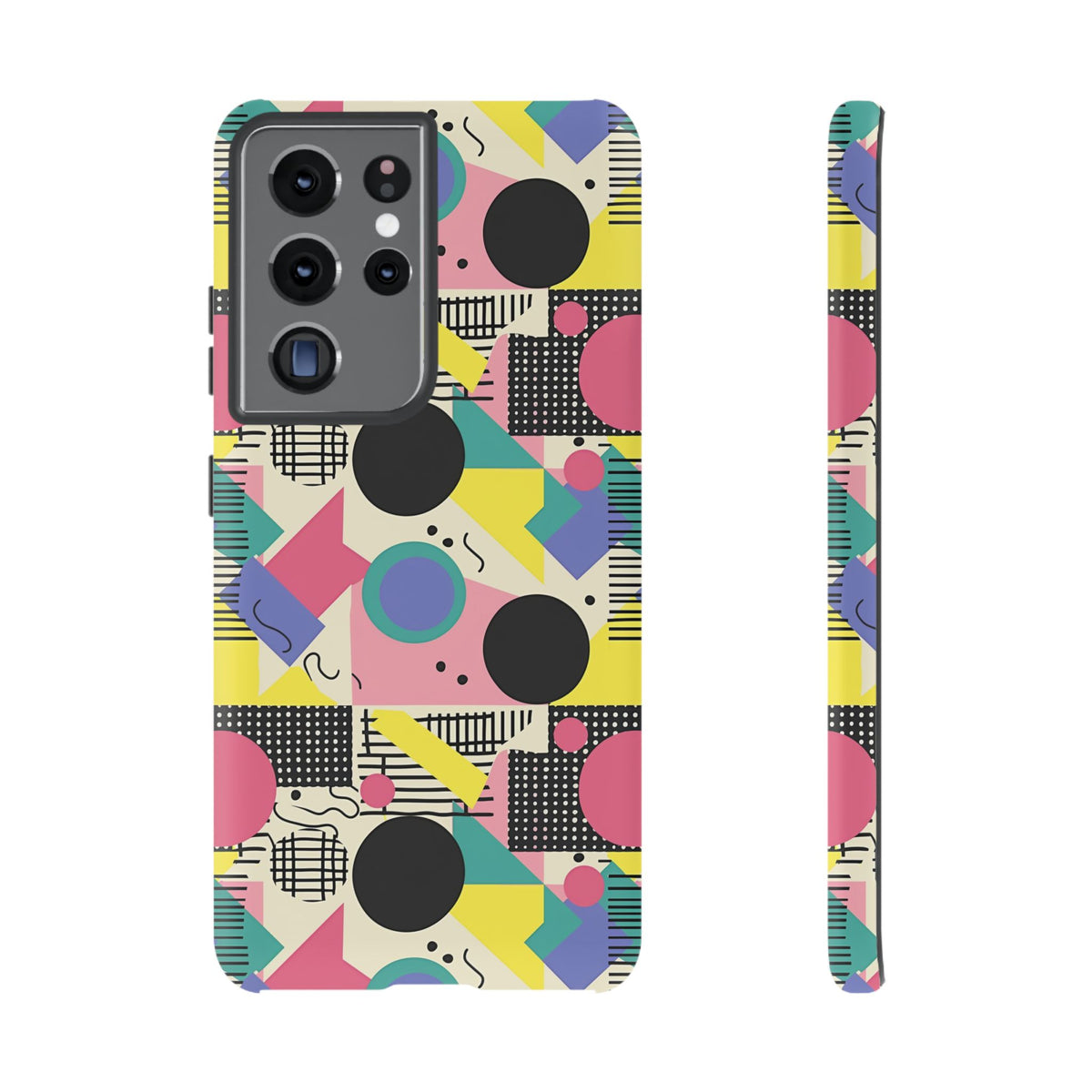 90s Themed Seamless Pattern Phone Case – Embrace Retro Style and Protection 228