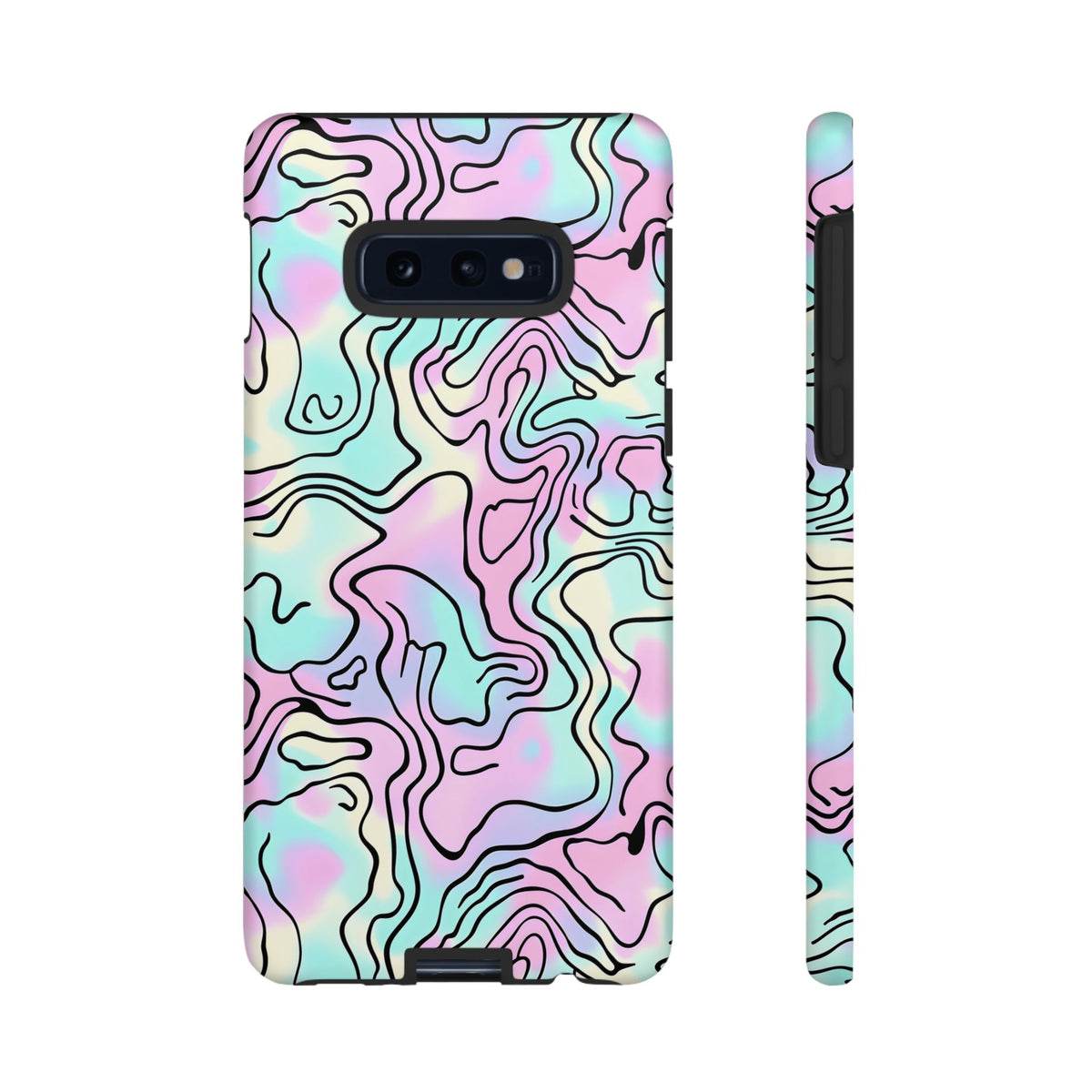 Abstract Pastel Waves and Wavy Lines Phone Case – Elegant and Modern Phone Cover