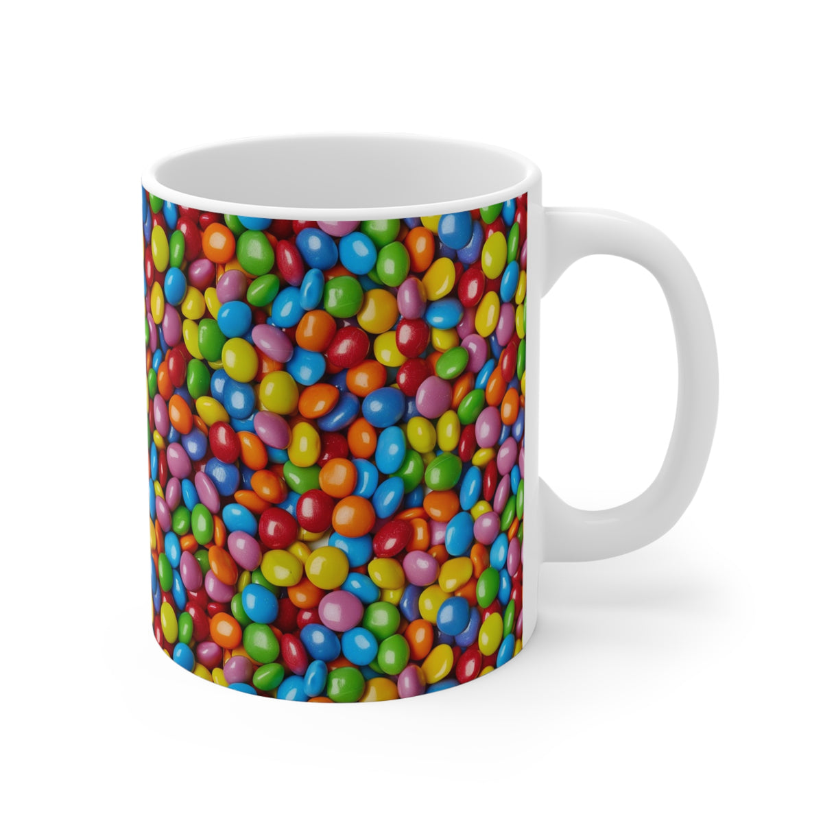 Colorful All-Over Candy Theme Coffee Mug Fun Ceramic Drinkware 220