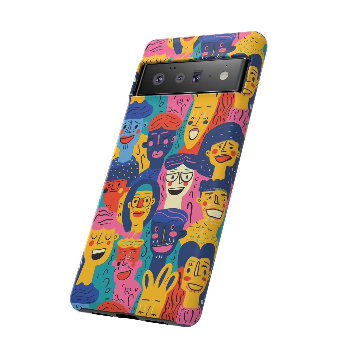 Happy Faces Phone Case – Joyful and Cheerful Design for a Bright Look 6