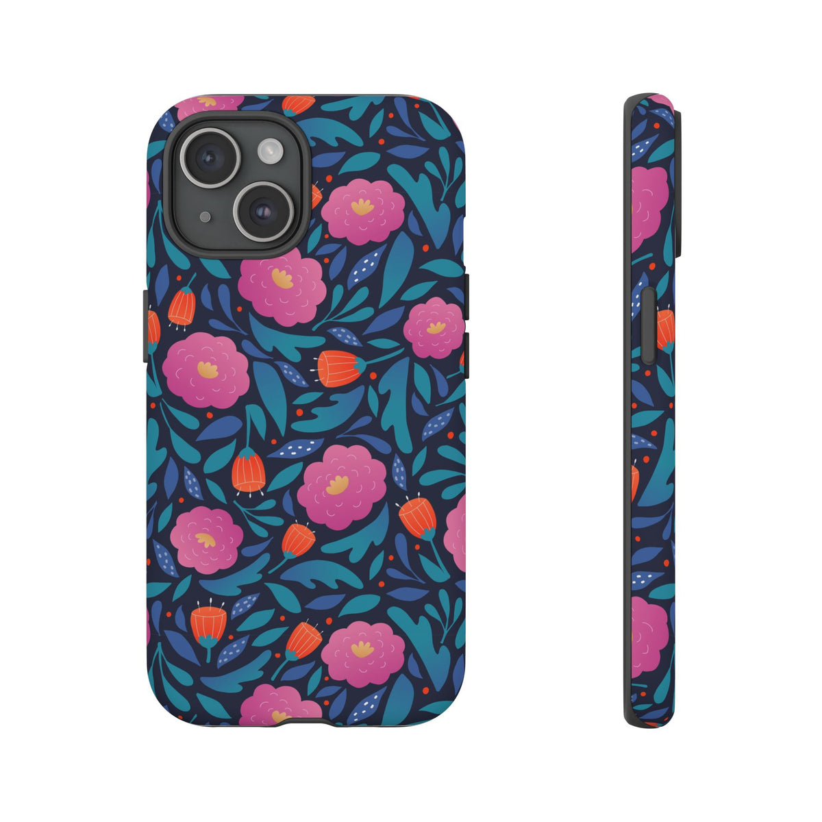 Colorful Little Flower Design Phone Case – Bright and Cheerful Floral Phone Cover 2