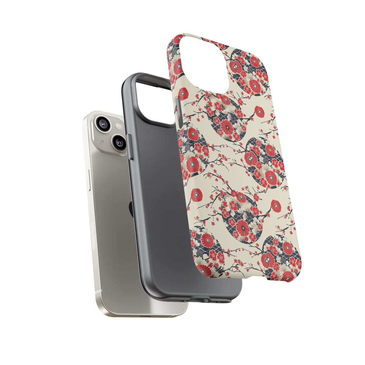 Japanese Pattern Phone Case – Elegant & Timeless Design for Your Phone 138