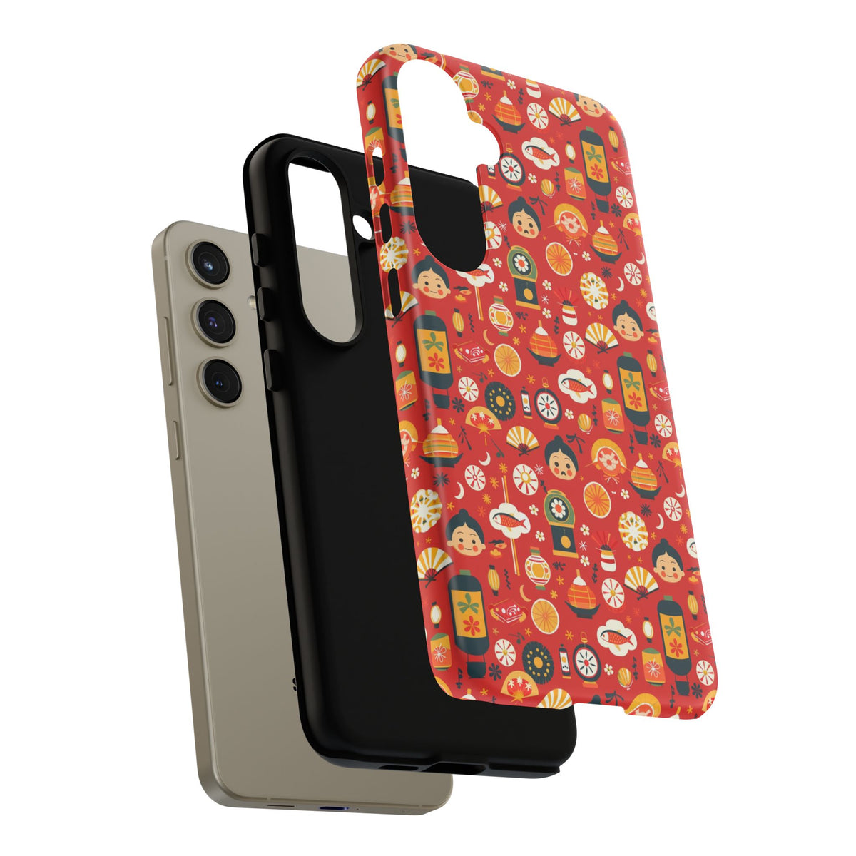 Japanese Pattern Phone Case – Elegant & Timeless Design for Your Phone 087