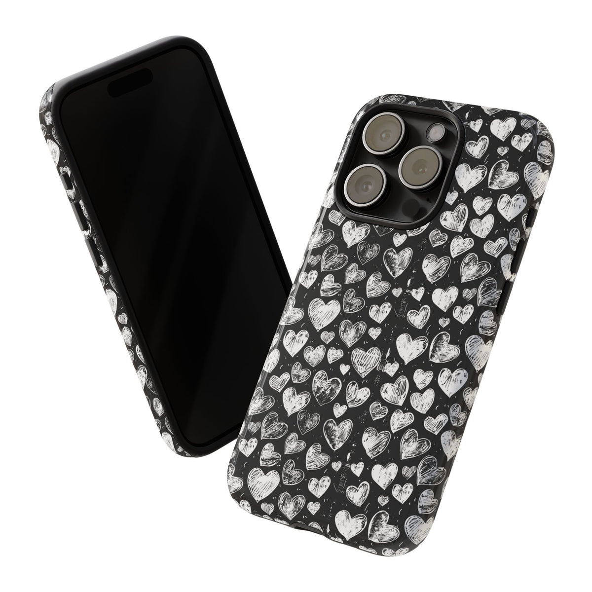 Heart Pattern Phone Case – Stylish & Loving Design for Your Device 815