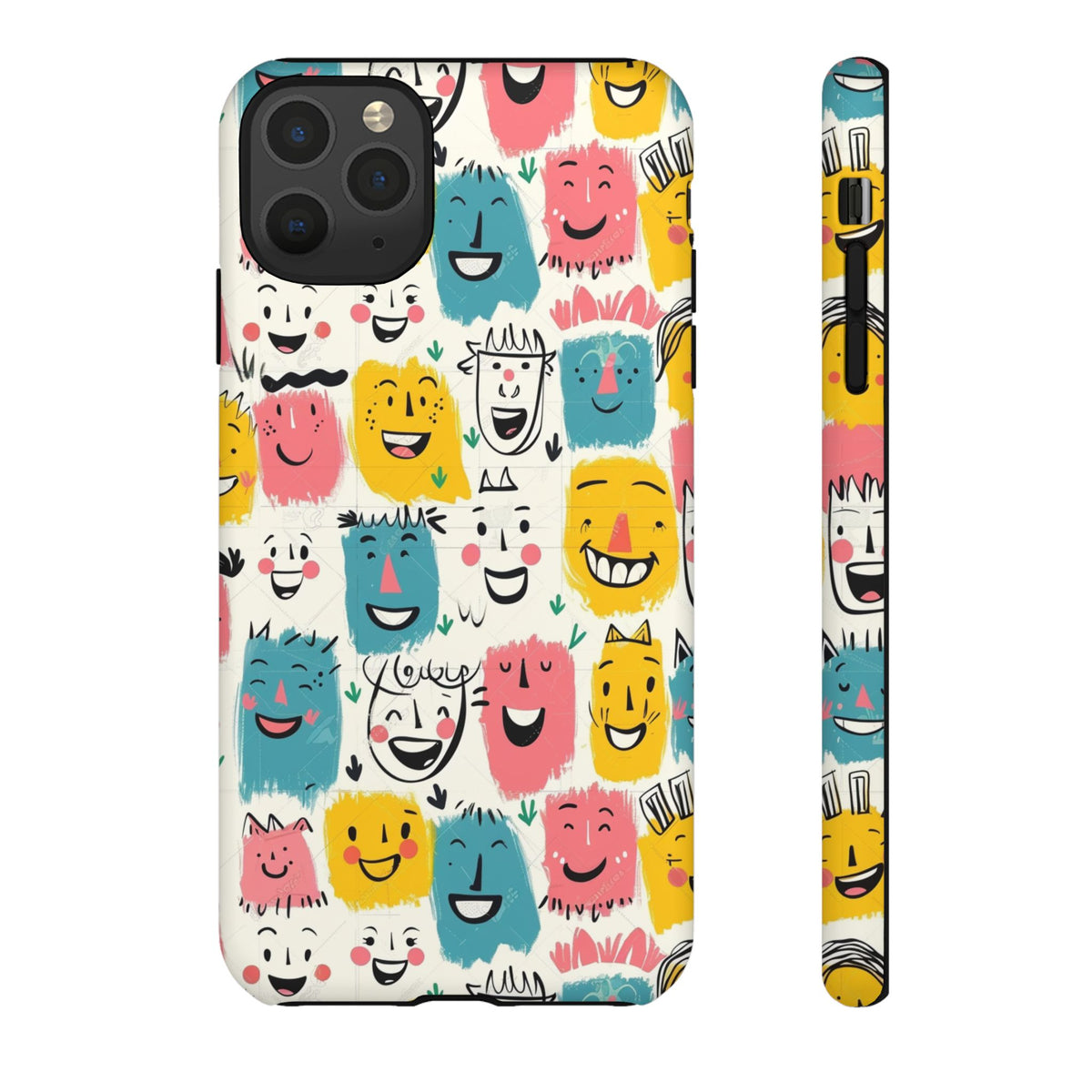 Happy Faces Phone Case – Joyful and Cheerful Design for a Bright Look