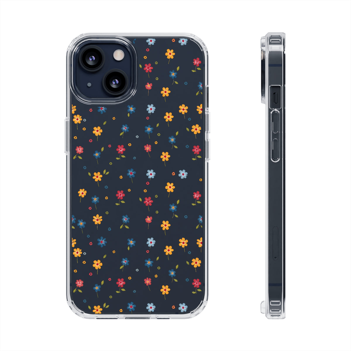 Wild Flowers Garden Stitch Phone Case – Nature-Inspired Floral Design 2