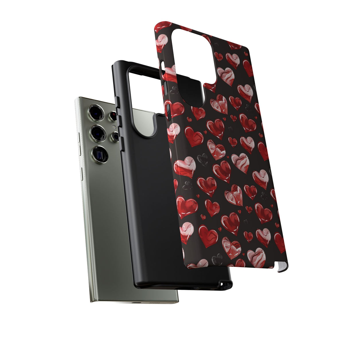 Heart Pattern Phone Case – Stylish & Loving Design for Your Device 365