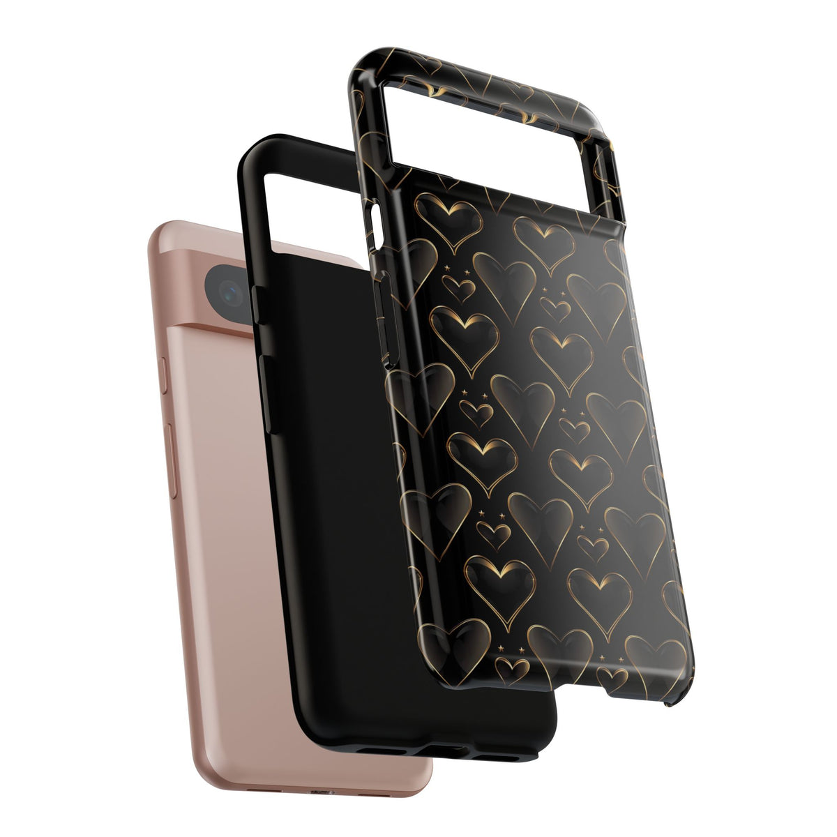 Heart Pattern Phone Case – Stylish & Loving Design for Your Device 362