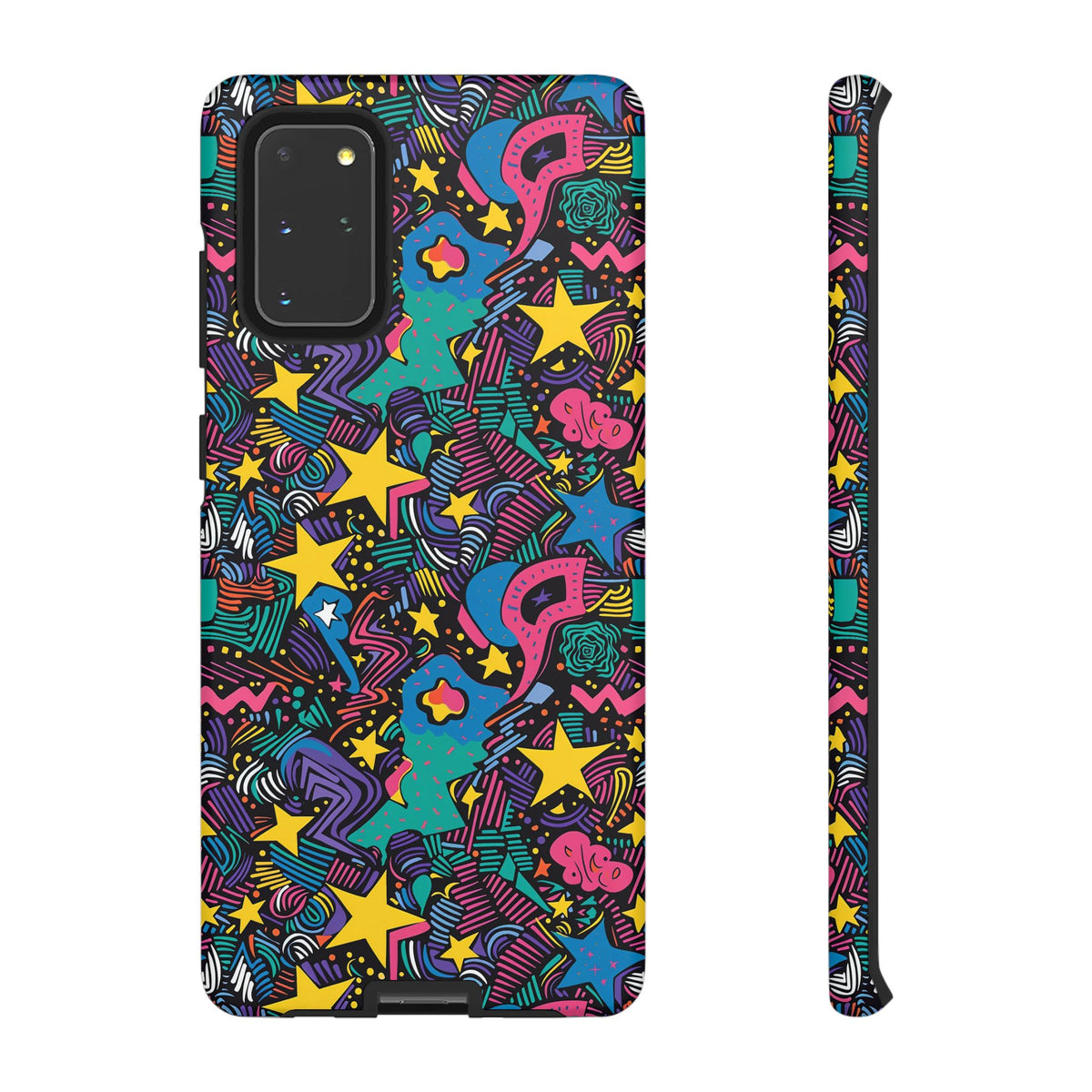 90s Themed Seamless Pattern Phone Case – Embrace Retro Style and Protection 227