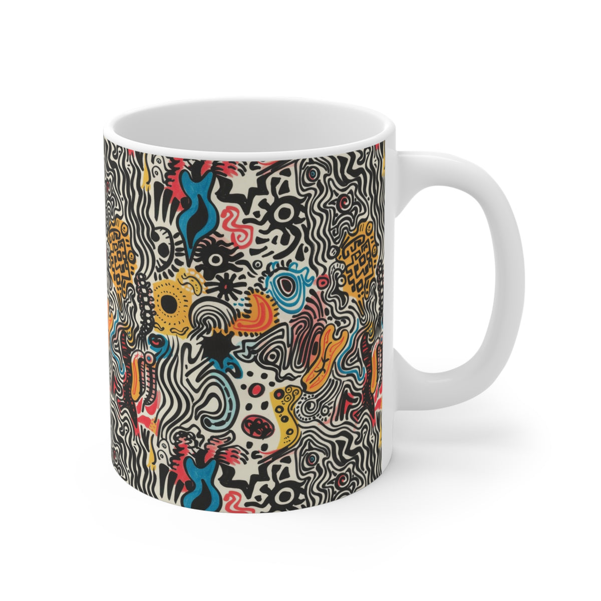Artistic Doodle Coffee Mug - Sip with Imagination 170