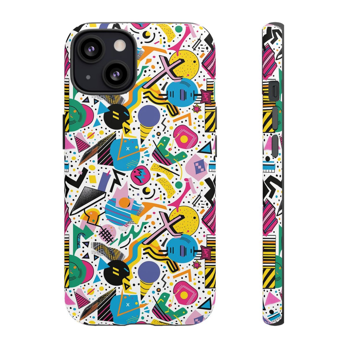 90s Themed Seamless Pattern Phone Case – Embrace Retro Style and Protection 225