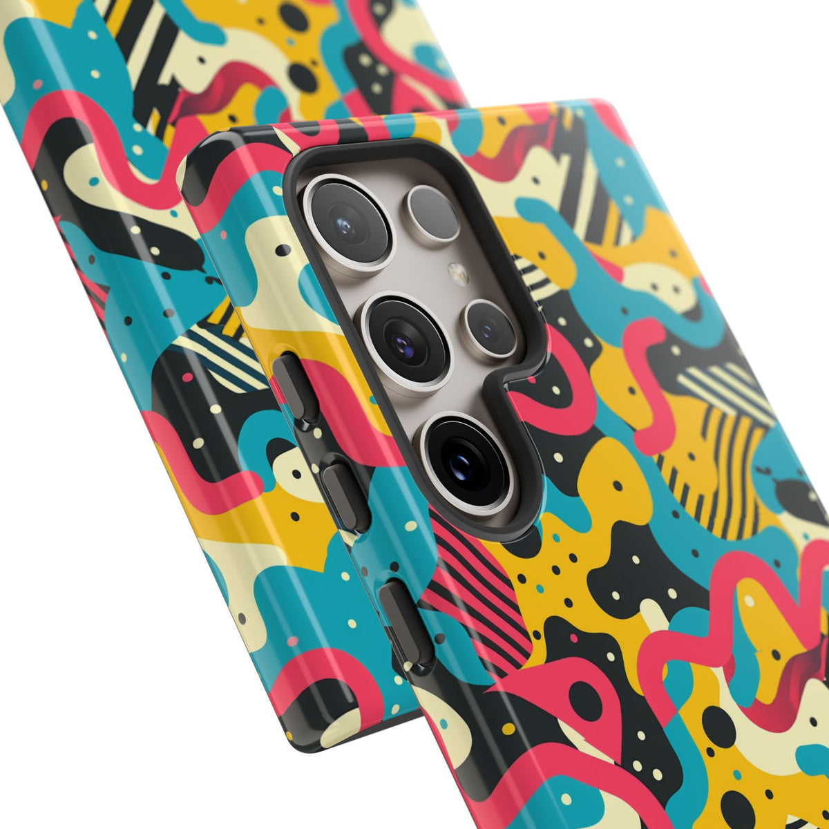 90s Themed Seamless Pattern Phone Case – Embrace Retro Style and Protection 238