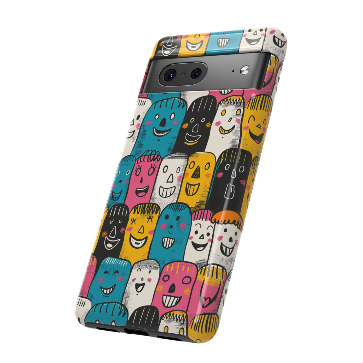 Happy Faces Phone Case – Joyful and Cheerful Design for a Bright Look 5