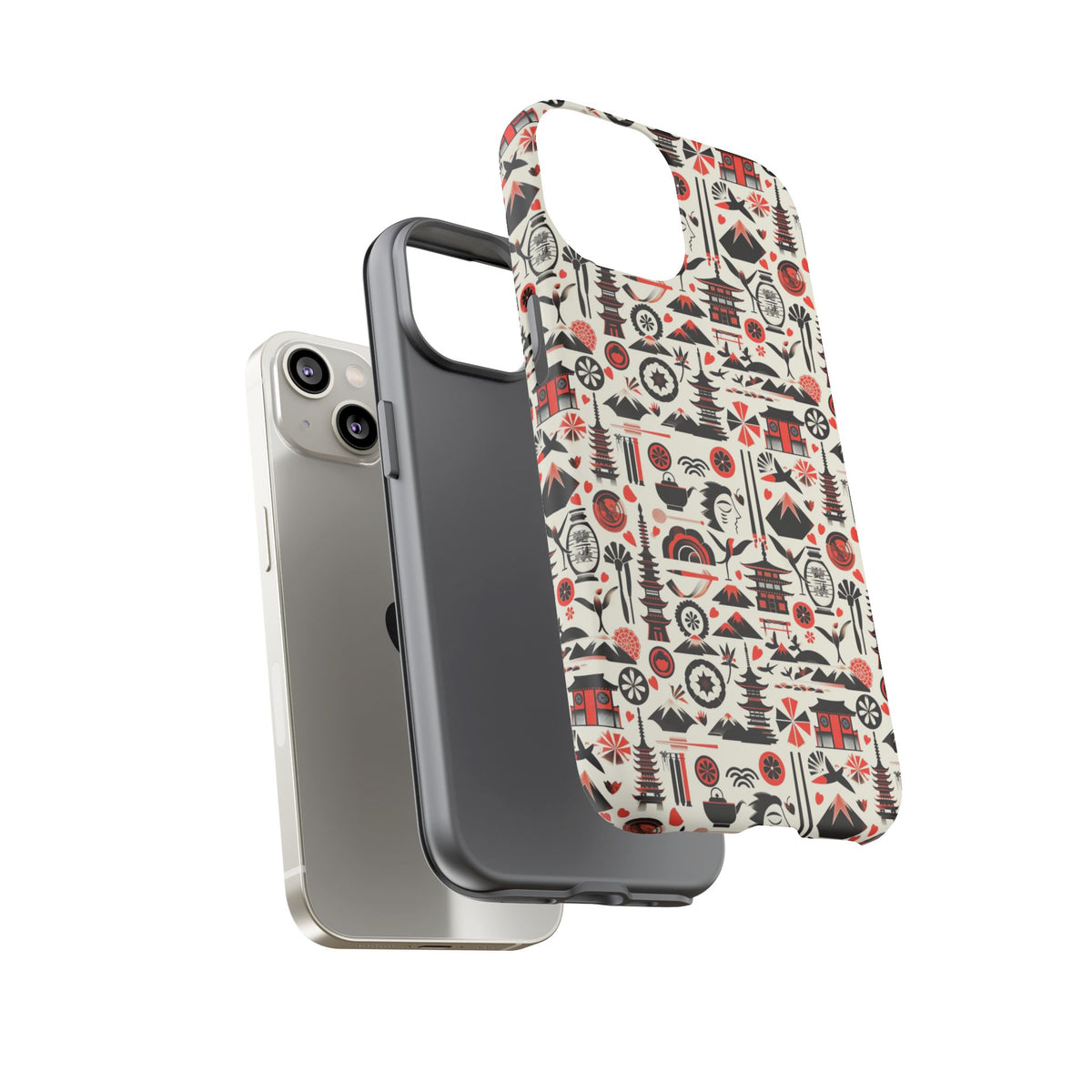 Japanese Pattern Phone Case – Elegant & Timeless Design for Your Phone 006